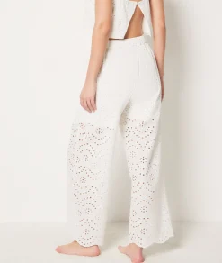 Discount Pantalon broderie anglaise Tuniques Et Robes De Plage