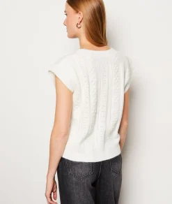 Best Sale Pull col V sans manches Sans Manches|Cols V