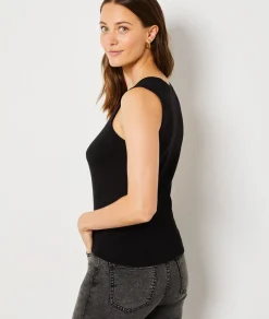 Best Sale Pull sans manches avec boutons Sans Manches|Cols V