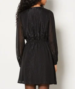 Cheap Robe courte col V à paillettes Robes De Soirées|Robes Unies