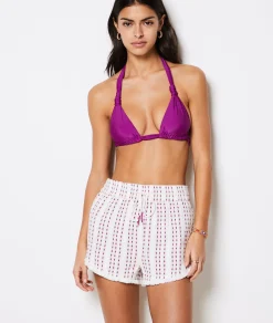 Store Short texturé en coton Tuniques Et Robes De Plage